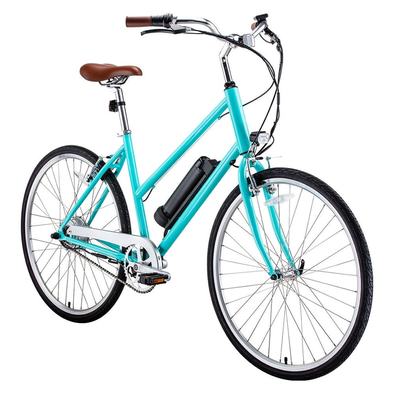 Hurley Step Thru E-Bike, Tiffany Blue Color